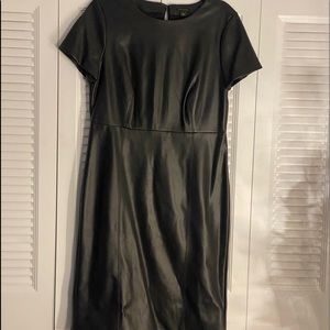 Ann Taylor faux leather dress